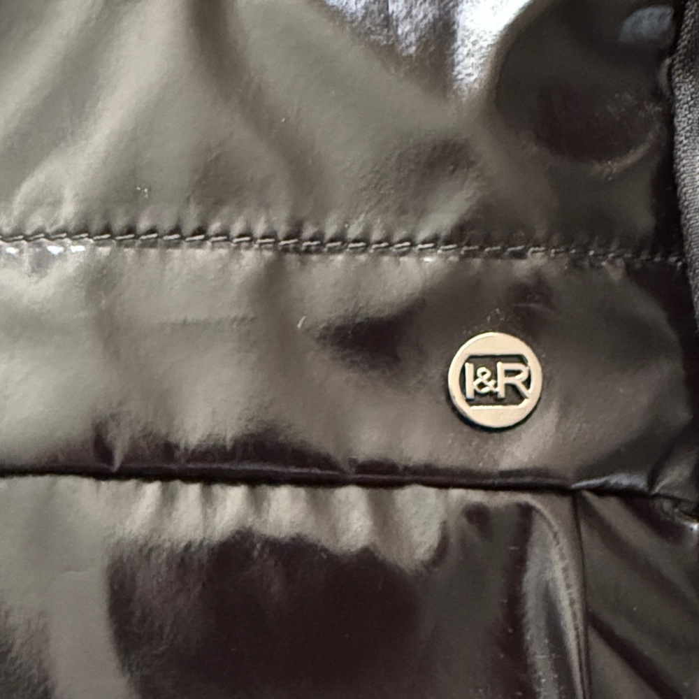 Iris & Rainbow Mini Glossy Black Backpack - NEW! - Picture 3 of 4